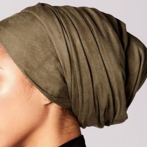 Suede headscarf